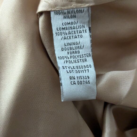 Badgley Mischka Midi Dress Cocktail Gown Black 8 Lace Strapless Glam Classic - Picture 15 of 16